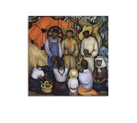 SJWINER Diego Rivera Painter Works (Triumph of The Revolution) Póster artístico de portada estética, diseño de póster para sala de estar, dormitorio, 50 x 50 cm, estilo sin marco