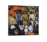 SJWINER Diego Rivera Painter Works (Triumph of The Revolution) Póster artístico de portada estética, diseño de póster para sala de estar, dormitorio, 30 x 30 cm, estilo marco