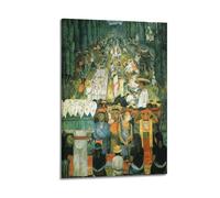 SJWINER Diego Rivera Pintor Works (Viernes Santo en el Canal de Santa Anita), póster artístico, portada estética, diseño de póster para sala de estar, dormitorio, 40 x 60 cm, estilo marco