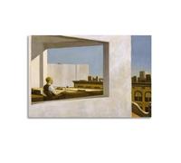 SJWINER Edward Hopper - Póster estético de oficina en una ciudad pequeña para sala de estar, dormitorio, 20 x 30 cm, estilo sin marco