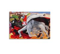 SJWINER Póster impreso de pintura famosa de Pablo Picasso (corrida de toros, la muerte de Torero) para pared, arte estético, diseño de póster para sala de estar, dormitorio, 60 x 90 cm, estilo sin
