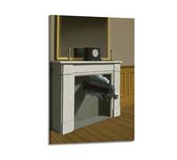 SJWINER Rene Magritte - Póster de pintura para sala de estar, dormitorio, 40 x 60 cm, estilo marco