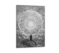 SJWINER The Empyrean, Dante's The Divine Comedy by Gustave Dore, póster artístico de diseño estético para sala de estar, dormitorio, 30 x 45 cm, estilo marco