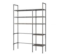 SJWJWOO Mueble sobre Lavadora, Mueble Lavadero Ahorra Espacio Armario Lavadora para Lavandería y Baño,Black-3Tier