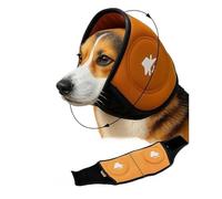 SJWJWOO Orejeras Antiruido Perros Protectores Auditivos para La Ansiedad Cancelación De Ruido con Nrr De 36 Db Orejeras Anti Ruido para Perros para Truenos, Fuegos Artificiales Y Aseo,Orange-M