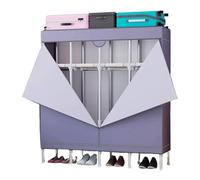 SJZHUYUE Armario Plegable de Acero, de Tela Oxford, fácil de Montar, Ahorra Espacio en el Dormitorio (C, 170 cm)