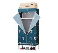 SJZHUYUE Armario Plegable de Acero, de Tela Oxford, fácil de Montar, Ahorra Espacio en el Dormitorio (C, 75 cm)