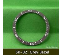 (SK-02) Bisel cerámico plano Seiko de 38 x 31,5 mm, bisel de alta calidad para la serie de relojes de