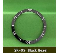 (SK-05) Bisel cerámico plano Seiko de 38 x 31,5 mm, bisel de alta calidad para la serie de relojes de
