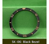 (SK-06) Bisel cerámico plano Seiko de 38 x 31,5 mm, bisel de alta calidad para la serie de relojes de
