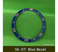 (SK-07) Bisel cerámico plano Seiko de 38 x 31,5 mm, bisel de alta calidad para la serie SKX007 SKX011