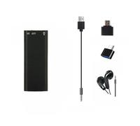 SK-892 Grabadora de voz de alta definición con reproductor de MP3, grabación continua, interfaz USB, activación de voz y adaptadores OTG