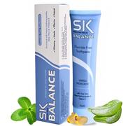 SK Balance Fluoride Free Toothpaste - Nano Hydroxyapatite, Helps Remineralize & Whitening the Teeth, Appropriate for Sensitivity - Aloe vera & Vitamin E for Soothing Gums (75 ml)