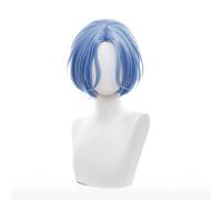 SK∞ Langa Cosplay peluca azul claro corto recto parte media salmonete pelo resistente al calor SK8 the Infinity SK ocho hombres mujeres corto