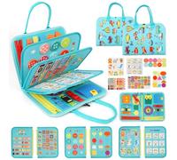 SK MISS Busy Board Montessori 1 2 3 Años, Busy Book Toddler Libro Bebe Juguetes, Tablero Sensorial Montessori Activity Board, Educación Temprana Regalo para Niños