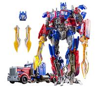 SK MISS Transformable Juguete, Figuras de Acción Deformable Juguetes Robot con Extra Cabeza y Arma, Regalo para Niños de 7+ años