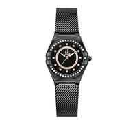 SK Relojes de Mujer Fashion con Diamantes de Cristal Reloj de Vestir para Damas con Correa de Cuero Genuino y Acero Inoxidable. (Black Mesh)