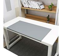SK Studio Cojín de Escritorio Grande, Alfombrillas de Ratón de Cuero Impermeable de PU, Bloqueo de Borde Antideslizante, para el hogar y la Oficina Gris, 70x40cm