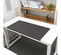 SK Studio Cojín de Escritorio Grande, Alfombrillas de Ratón de cuero impermeable de PU, Bloqueo de borde antideslizante, para el hogar y la Oficina café, 90x48cm