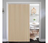 SK Studio Cortina Dormitorio Opaca 1 Pieza Cortinas Termicas Aislantes Frio y Calor Cortina Aislante Magnética para Puertas, Plegable, Impermeable, Beige, 254x241cm