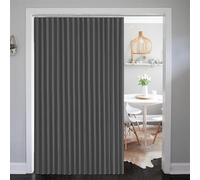 SK Studio Cortina Dormitorio Opaca 1 Pieza Cortinas Termicas Aislantes Frio y Calor Cortina Aislante Magnética para Puertas, Plegable, Impermeable, Gris Oscuro, 254x213cm