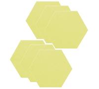 SK Studio Paneles Acusticos Hexagonales 6 piezas Insonorizacion Acustica Pared 30x25x0.9cm Espuma Acustica para reducir el ruido interior para Decoración de Paredes Amarillo claro