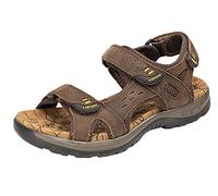 SK Studio Sandalias Deportivas Hombres Verano Exterior Antideslizantes Senderismo Zapatos Ligero Sandalias de Playa Marron Oscuro, 44 EU