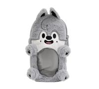 Sk-zoo Ita Bag con llavero 'STAY' 21 x 11 cm bolsa transparente Stray-Kids Display Bag Wolf Chan Jiniret Bbokari Stationery Case, Wolf Chan, 21*11*4 cm