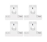 SK10 Linear Motion Rail Bracket | 10mm Shaft Support Clamp for Smooth Motion | Low Friction Aluminum Guide for 3D Printers/CNC/Automation | 4Pcs Protective Coating Set