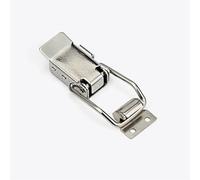 SK301 Hebilla de presión de hierro niquelado, interruptor de cinturón, cerradura dinámica, cerradura de gabinete, caja, puerta, hebilla, hebilla de pico de pato, 1 unidad(201 steel)