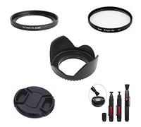 SK38 58mm lente de la cámara conjunto kit capó lente filtro UV cepillo adaptador anillo reemplazar Canon FA-DC58C para Canon G1X cámara