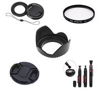 SK43 - Juego de lentes de cámara de 49 mm de diámetro, kit de tapa de capó, filtro UV, anillo adaptador de cepillo para Canon G5X, G5X II, G7X, G7X II, G7X III