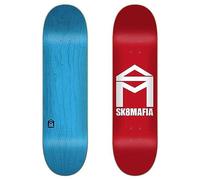 Sk8Mafia House Logo Glow Red 8.5"x32" Deck Chasis, Adultos Unisex, Multicolor (Multicolor), Talla Única