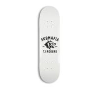 Sk8MAFIA Rogers SK8 Lijero Deck Skateboard Popsicle 8.25" Blanco Maple