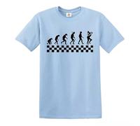 Ska Evolution of Madness - Camiseta The Specials 2 Tonos Jamaica Jazz Gift Top, azul celeste, XL