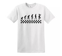 Ska Evolution of Madness - Camiseta The Specials 2 Tonos Jamaica Jazz Gift Top, blanco, L