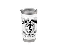 Ska Girl Dos Tonos Queen Vaso térmico de acero inoxidable de doble pared