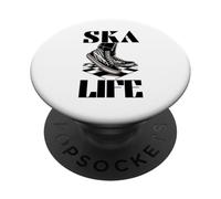 Ska Life (Zapatos a Cuadros en la Pista de Baile) PopSockets PopGrip Adhesivo