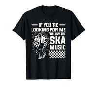 Ska Music Fan Mirando Amante de la Música Jamaicana Ska Music Camiseta