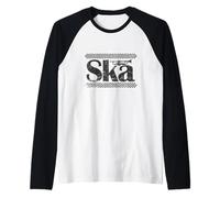 Ska Music Ritmo y Rebelión Camiseta Manga Raglan