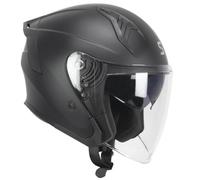 SKA-P 1MHA JEDI negro mate hom 22.06 con visera CASCO JET - Color: NEGRO, Talla: Talla M