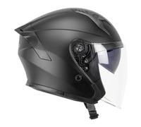 SKA-P 1MHA JEDI negro mate hom 22.06 con visera CASCO JET - Color: NEGRO, Talla: Talla XL