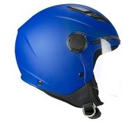 SKA-P Casco de Cara Abierta Young, 2MHA POD Mono Azul Mate, YD (51-52 cm)