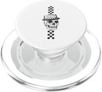 Ska Skull con Fedora Checker Stripe PopSockets PopGrip para MagSafe