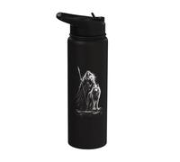 Skadi Norse Goddess hembra Viking Warrior Stainless Steel Insulated Water Bottle