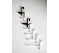 SKADIS - Juego de 5 ganchos para pegboard Ikea, impresión 3D, tamaños 15 - 65 mm, PLA (negro, 55 mm)