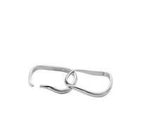 Skagen Anillo de acero inoxidable para mujer, SKJ1794040, Acero inoxidable, Sin piedras preciosas, Plata pálido