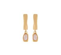 Skagen Anja SKJ1864710 - Pendiente de cuarzo para mujer, acero inoxidable, color dorado, talla única, Sin piedra preciosa, Brillo de sol