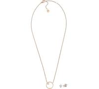 Skagen Kariana SKJB1018SET - Conjunto de collar y pendientes de acero inoxidable para mujer, color oro rosa, talla única, Acero inoxidable, No es una piedra preciosa