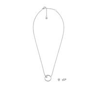 Skagen Collar con colgante de anillo de acero inoxidable o semiprecioso con cierre de mosquetón para mujer